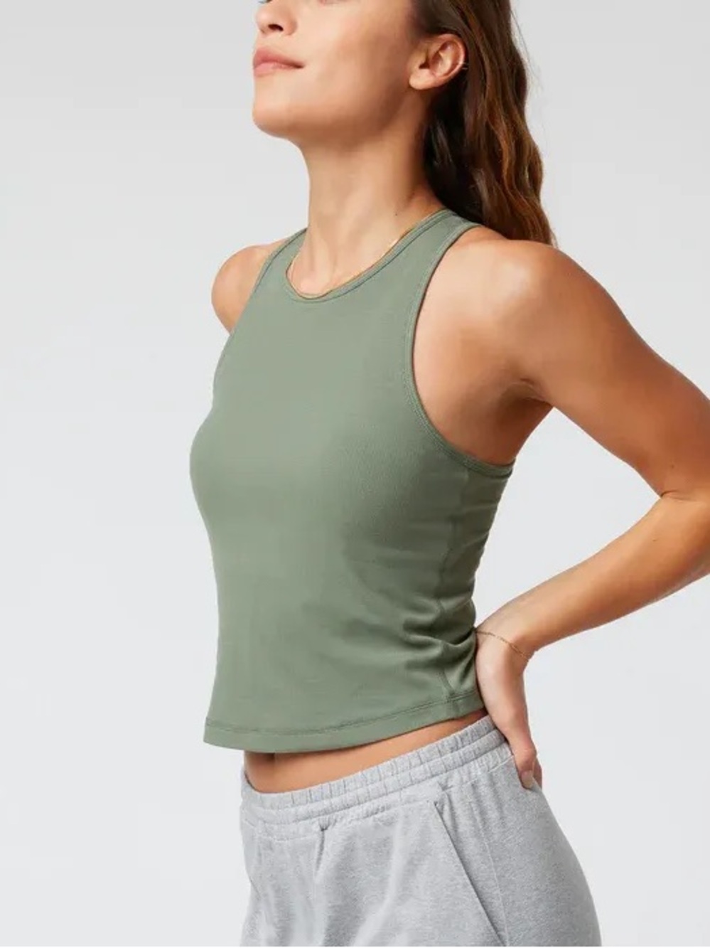 Vuori Pose Plyo Tank Top Green XL